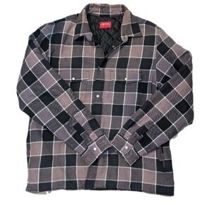 Supreme NYC Quilted Plaid Shirt Jacket size L